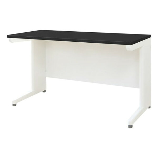 【法人限定】 Netforce LHD-126-W-BK 体ホワイト 天板ブラック [平机 (幅1200×奥行600mm スリム)] メーカー直送