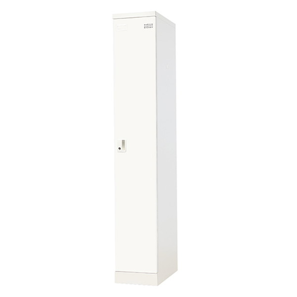 【法人限定】 Netforce EA-S1C-W-WH ホワイト [1人用スリムロッカー シリンダー錠 (W300)] メーカー直送