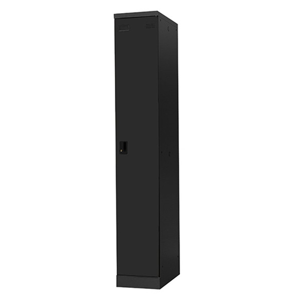 【法人限定】 Netforce EA-S1C-W-BK ブラック [1人用スリムロッカー シリンダー錠 (W300)] メーカー直送
