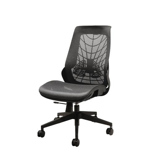 【法人限定】 Netforce WLB-3-W-GY グレー ウェルビーチェア [ブラックフレーム オフィスチェア] メーカー直送