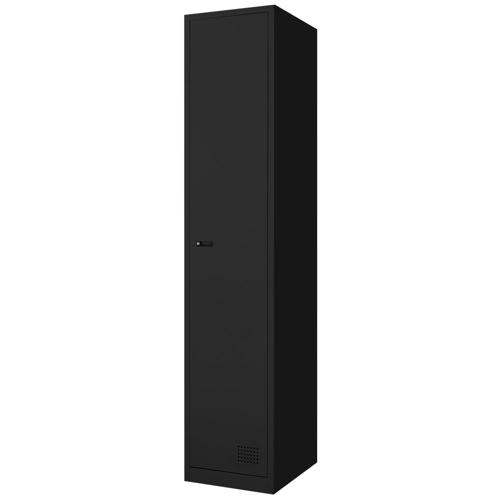 【法人限定】 Netforce FAD-S1-W-BK ブラック [1人用スリムロッカー ダイヤル錠] メーカー直送