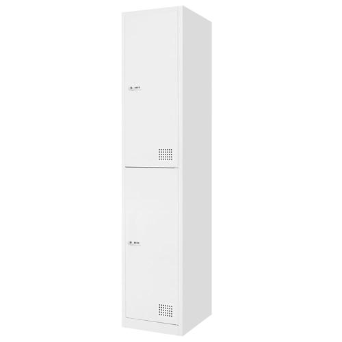 【法人限定】 Netforce FAD-S2-W-WH ホワイト [2人用スリムロッカー ダイヤル錠] メーカー直送｜XPRICE店