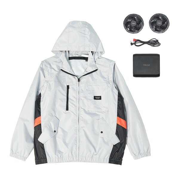 TOKAIZ TCE-ACW01-SET (グレー サイズL~XL) [空調ウェア フルセット (PSE適合)]｜XPRICE店