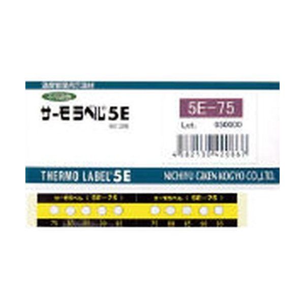 日油技研工業 5E-75 [サーモラベル5点表示屋外対応型 不可逆性 75度] メーカー直送