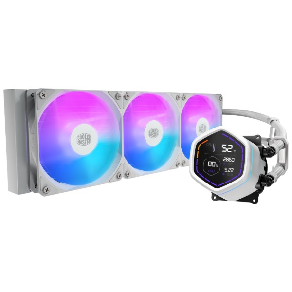CoolerMaster MLX-D36M-A18PW-RD ホワイト MasterLiquid Core Nex Digital 360 [水冷CPUクーラー] 【KK9N0D18P】