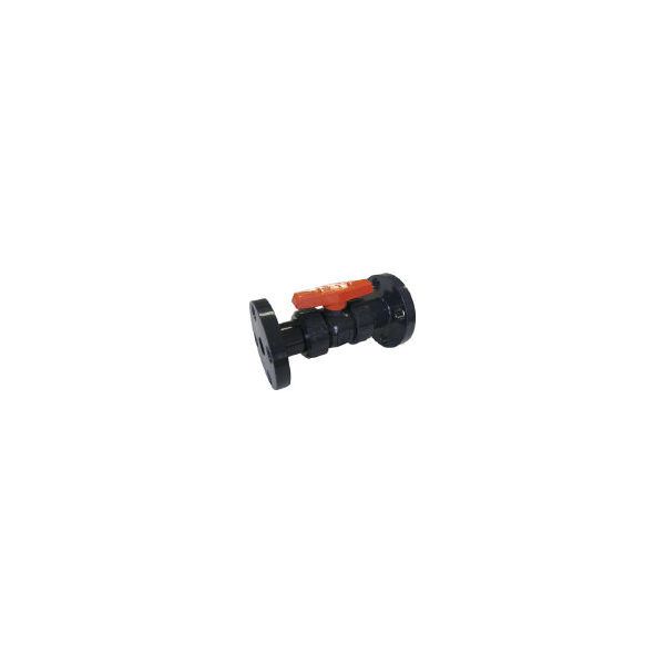 積水化学工業 BV15FX [塩ビ製ボールバルブ (フランジ式 本体PVC OリングEPDM 15 長さ143mm×高さ98mm)] メーカー直送