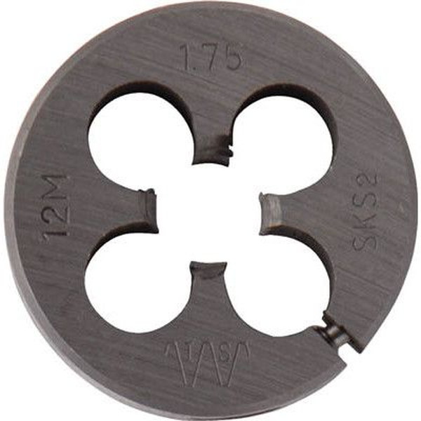 IS IS-RD-38-M12X1.0 [ねじ切り丸ダイス (メートルねじ・細目 38径 M12X1.0)] メーカー直送