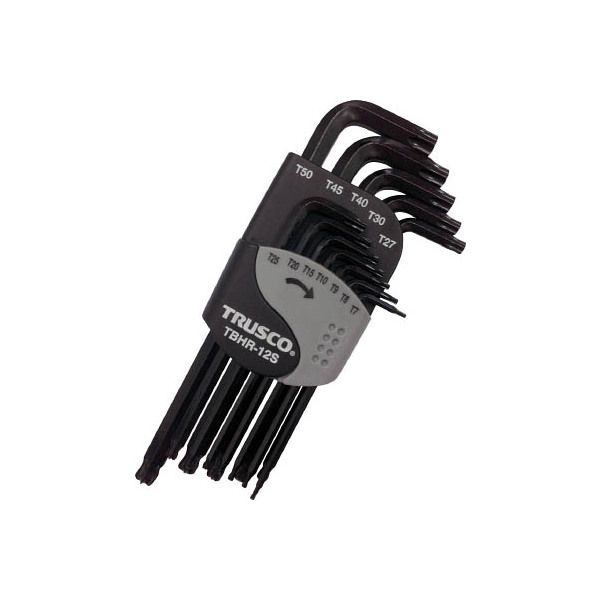 TRUSCO TBHR-12S [ボールポイントヘックスローブレンチセット (12本組 T7H～T50)] メーカー直送