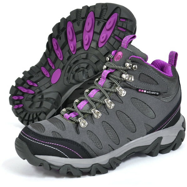 ALBATRE アルバートル AL-TS1120 GY/MG ライトトレッキングシューズ Gray×Magenta 24.5cm グレー×マゼンタ