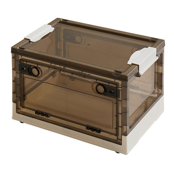 萩原 240653190 【5個セット】収納ボックス PS100 S(20L) スモーク メーカー直送