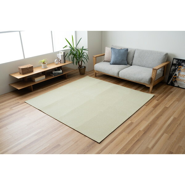 イケヒコ・コーポレーション 1297530124902 敷物 ラグ(ボンディングラグ) マカロ GN 180×180cm メーカー直送