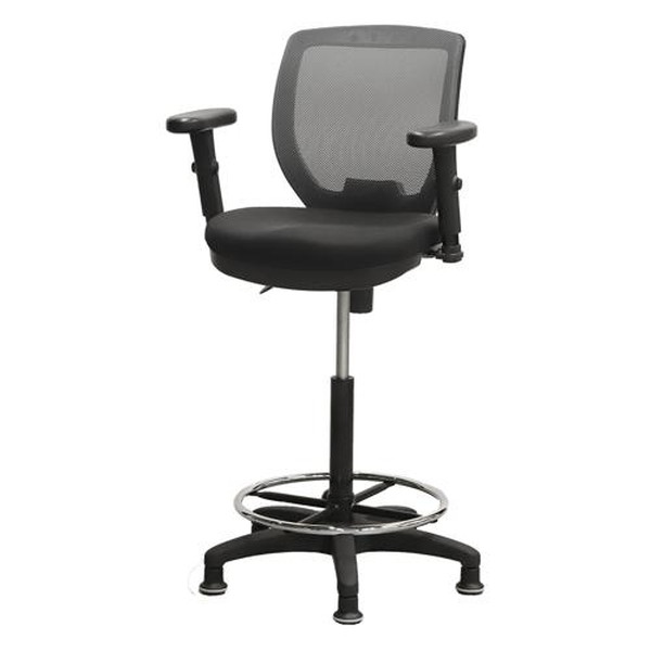 Netforce CRH-1MAFL-W-GY グレー CORE [ハイチェア 固定脚 上下昇降肘付き] メーカー直送