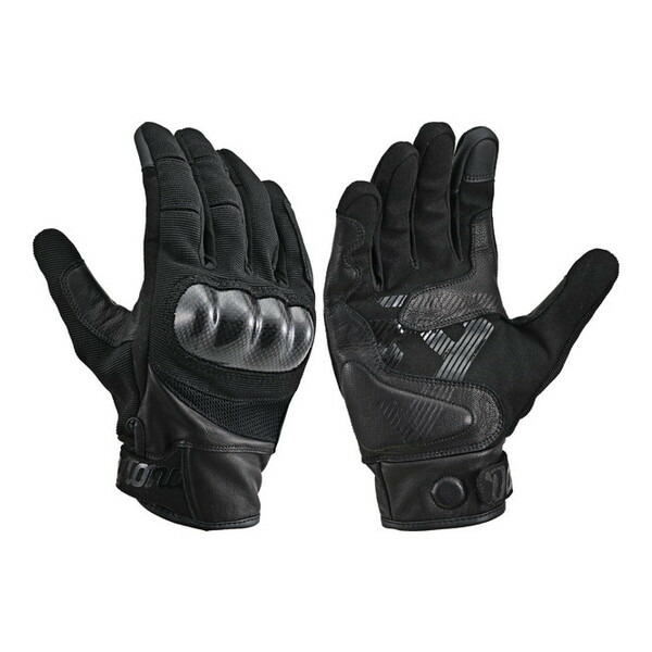 デイトナ DG033CB FIT グローブ BK/M 65337 ブラック [バイク グローブ (夏 メッシュ 革(ヤギ革) ストレッチ カーボンプロテクター スマホ対応 カーボンフィットグローブ)]