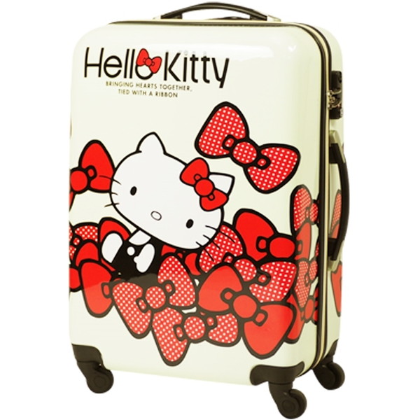 ハローキティのかわいいイラストが魅力のスーツケース Hello Sis Sis バッグ Hk Suc 01 M2 ホワイト Hello Kitty ハローキティ スーツケース Mサイズ 60l Xprice店