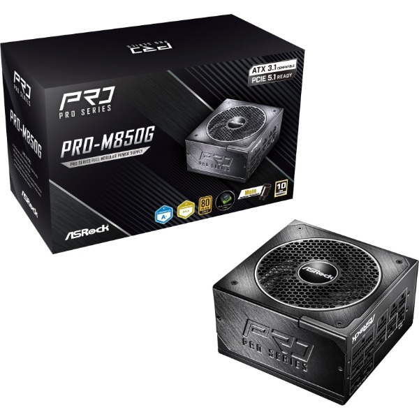 ASRock PRO-M850G PROシリーズ [電源ユニット (850W)] 【KK9N0D18P】｜XPRICE店