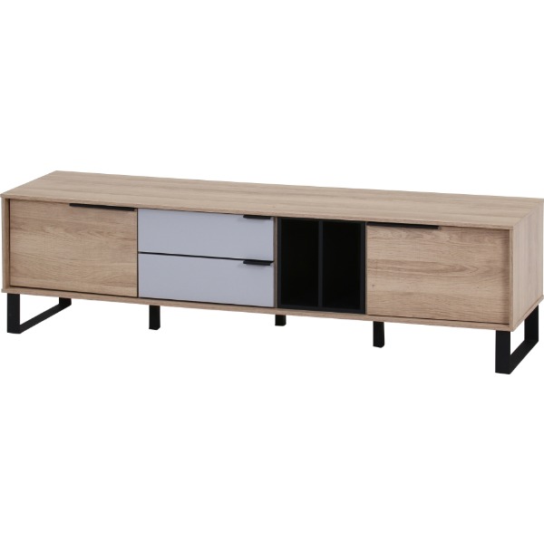 不二貿易 74195 tonea TVボード 150幅 OAK&times;GY オーク&times;グレー メーカー直送｜XPRICE店