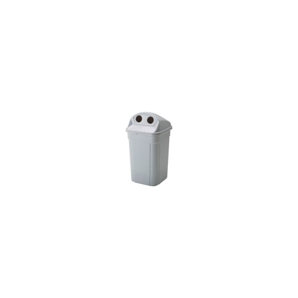 岐阜プラスチック工業 D-90K GY 8123 樹脂ごみ箱 468013 美サイクルボックスD90-Kストーンホワイト グレー メーカー直送|XPRICE店