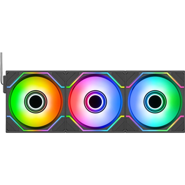 Thermaltake CL-F245-PL12SW-A ブラック SWAFAN 120 EX INFINITY ARGB Sync PC Cooling Fan (3-Fans Pack) [PCケースファン (3個パック)] 【KK9N0D18P】｜XPRICE店