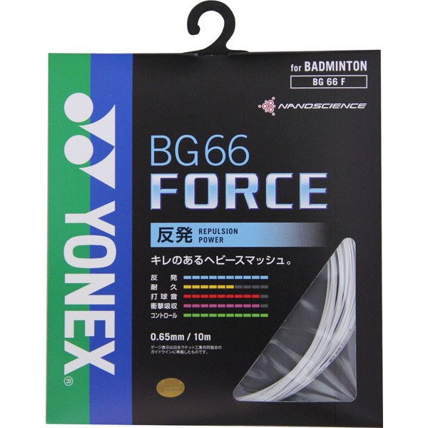 YONEX BG66 FORCE バドミントン ガット 100m　ホワイト 4549317311769.jpg