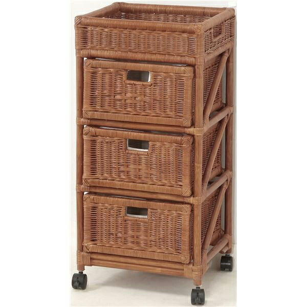 楽天市場】天然 籐 ラタン 節電 ランドリー チェスト 3段 インテリア