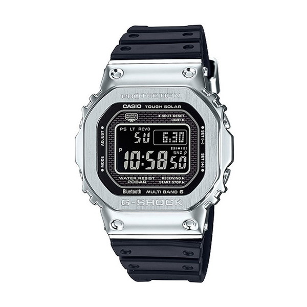 腕時計 時計 CASIO カシオ G-SHOCK メンズ GMW-B5000-1JF Gショック GSHOCK ジーショック ソーラー 電波 ウォッチ 新品 正規品 シルバー ブラック 黒 誕生日 新生活 父の日 プレゼント ギフト 贈り物 GMWB50001JF