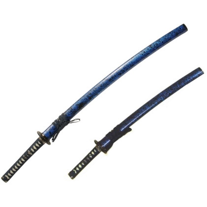 楽天市場】匠刀房 NEU-074 茶石目 大小セット 石目シリーズ [ 模造刀