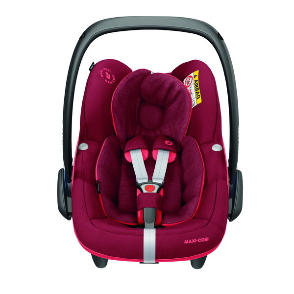 ベビーシート Maxi 赤キッズ ベビー マタニティ 後ろ向き チャイルドシート トラベルシステム エアバギー Cosi 側面衝突対応 ぺブル 0か月から 新安全基準 アイソフィックス 快適性 安全性 欧州 Ece R129 バウンサー クーファン マキシコシ ぺブル プロ アイサイズ