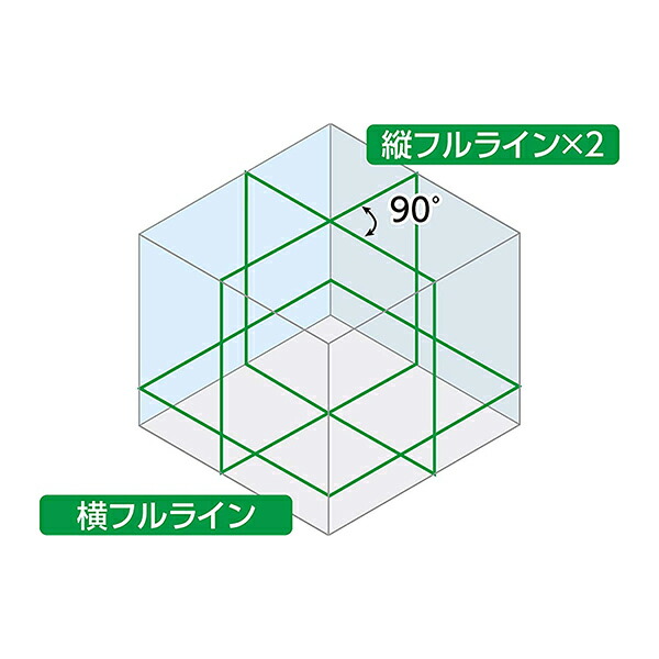 正規品】 シンワ測定 レーザー墨出し器 X line-E グリーン フルライン