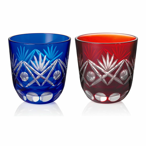 ぐい呑み おちょこ 独特の素材 玉剣 筒型ぐい呑ペア 江戸切子 01 644 1 大塚硝子 Shoxruxtj Com