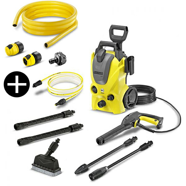 サイレントモデル 高圧洗浄機 本格洗浄 パーツ 部品 Karcher ジェットノズル 高圧洗浄機 簡単 アタッチメント 家回り アウトドア 洗車 車 玄関 網戸 外壁 お風呂 正規代理店 お得なセット品 K3サイレントベランダ 50hz 2 645 350 0 3m水道ホースセット