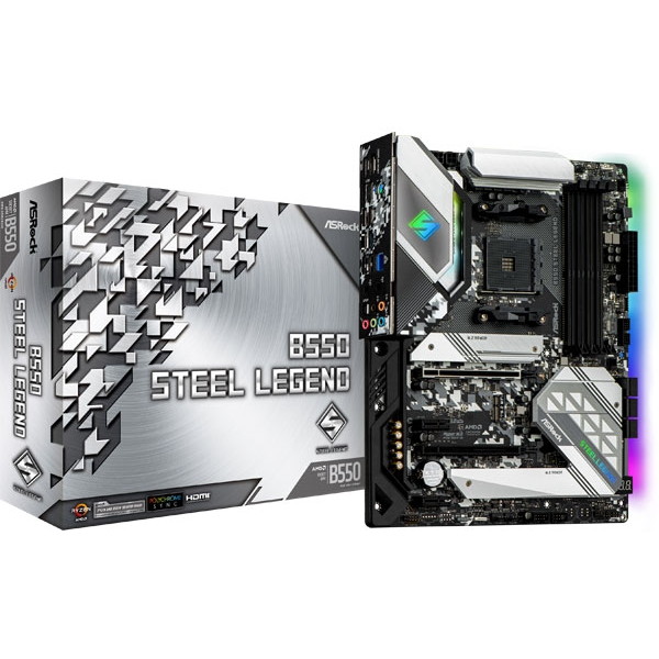 ASRock B550 Steel Legend [ATXマザーボード] アウトレット エクプラ特割 【KK9N0D18P】