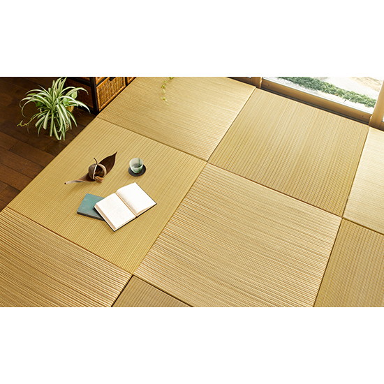 萩原 159050234 カラーの選べる 軽量 置き畳 綾川 同色12枚セット 82&times;82&times;2.5cm レッド メーカー直送 新生活｜XPRICE店