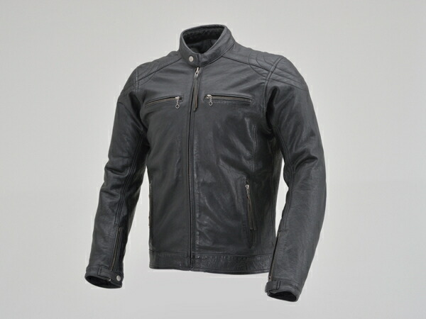 デイトナ D23701 DL-006 カフェライダースジャケット Lサイズ(メンズ) ブラック バイク用 レザー ジャケット