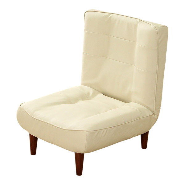 ホームテイスト SH-07-CMY1P 1人掛ハイバックソファ(PVCレザー) Comfy-コンフィ- アイボリー メーカー直送｜XPRICE店