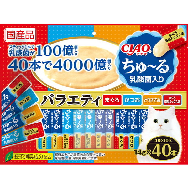 楽天市場】いなばペットフード CIAOすごい乳酸菌ちゅーる総合栄養食バラエティ（14GX30） おやつ 猫用 : XPRICE楽天市場店