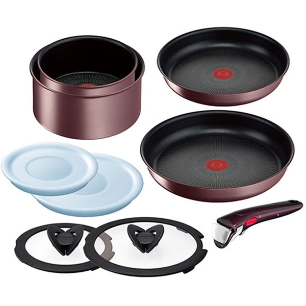 T-fal　L38591　インジニオ・ネオ　セット9　9点セット　IHマロンブラウン・アンリミテッド　[フライパン　(IH対応)]