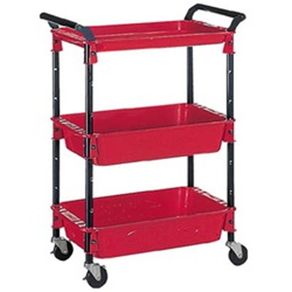 TRUSCO TWR-2 R レッド [ツールワゴンロイヤル 654X361X887 深2浅1 赤]｜XPRICE店