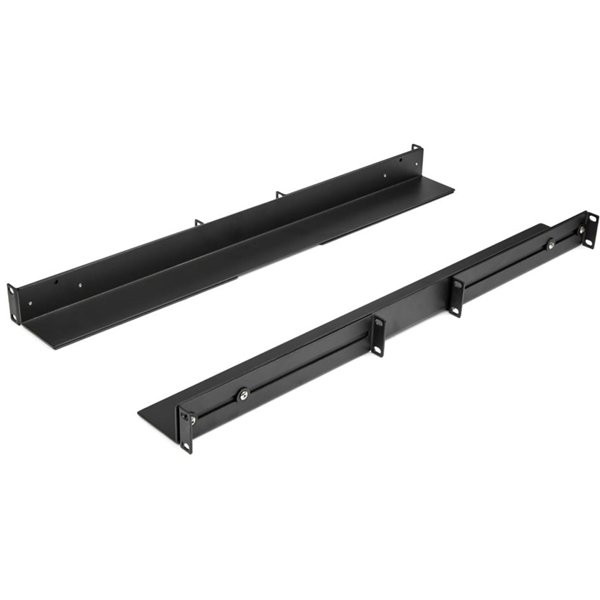 StarTech UNIRAILS1UB ブラック [サーバーラック対応 伸縮サポートアングル マウントレール 1U]
