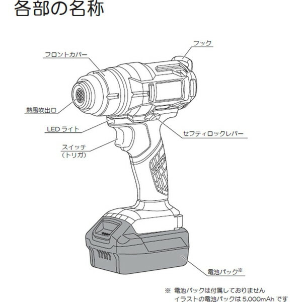 最新な 京セラ DHAG180 本体のみ 充電式ホットエアガン toothkind.com.au