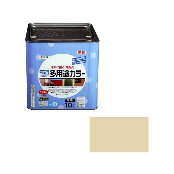アサヒペン AP 水性多用途カラー 10L ティントベージュ