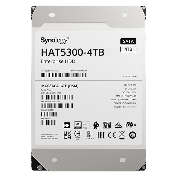 Synology HAT5300-4T 3.5インチ内蔵HDD 4TB SATA 6Gb s 7200rpm いいスタイル