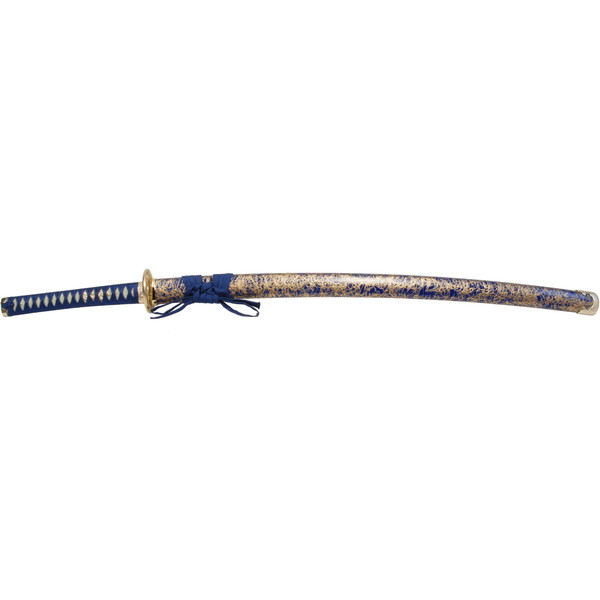 楽天市場】美術刀剣 模造刀 直江兼続 拵え 青・金雲鞘 : 関の刃物屋