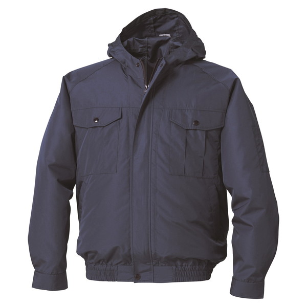 空調服 KU90810ダークブルーM [フード付ポリエステル製ワーク空調服]