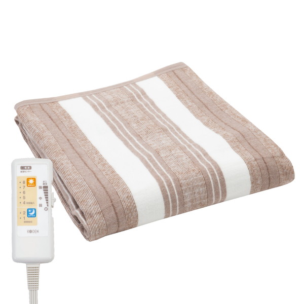 楽天市場】電気毛布 掛け 敷き 188×130cm ブラウン 速暖 洗える