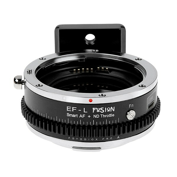 Fotodiox EF-LT-FSN-NDT [電子マウントアダプター (キヤノンEFマウントレンズ &rarr; L(バヨネット)マウント変換) 可変式NDフィルター(ND4-256)内蔵、ファンクションボタン搭載]｜XPRICE店