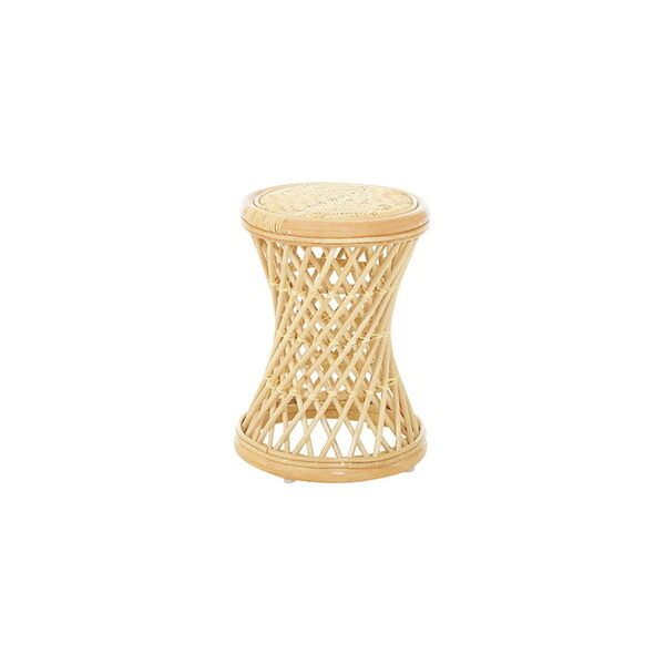 Rattan World C4141N スツール ナチュラル ラタン メーカー直送|XPRICE店