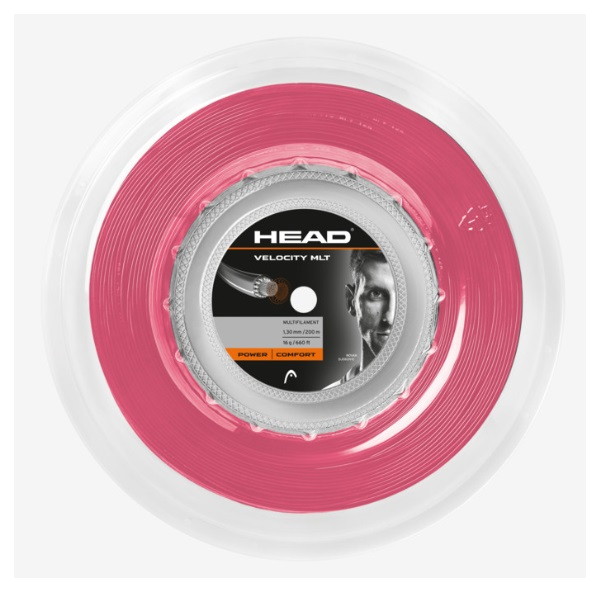 HEAD (ヘッド) 硬式テニス用 ガット ベロシティ・マルチ 200mロール ピンク 1.25mm 281414 PK|XPRICE店