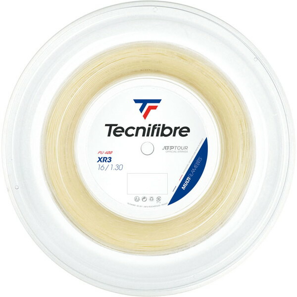 Tecnifibre (テクニファイバー) 硬式テニス用 ガット BOB XR3 200mロール ナチュラル 1.30mm TFSR202 NA|XPRICE店