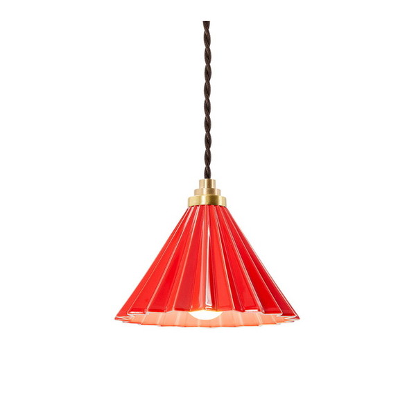 gram8 TC-1511-BR/RD DRIPPER LAMP ペンダントライト レッド ブラウンコード [LED電球付属] メーカー直送｜XPRICE店