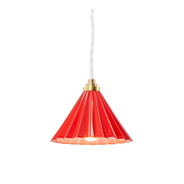 gram8 TC-1512-WH/RD DRIPPER LAMP ペンダントライト コンセントタイプ レッド ホワイトコード [LED電球付属] メーカー直送｜XPRICE店